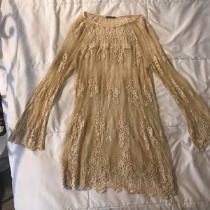 Cream lace dress